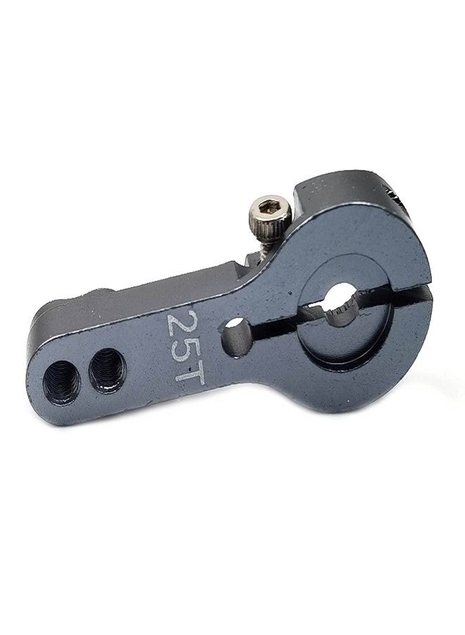 FainWan 5PCS 25T Aluminum Servo Horns M3 Threads Metal Steering Arm for RC Car Truck Buggy Airplane,Gray - Image 5