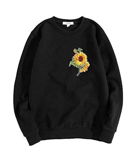 ZOOPOLR 2 Pcs Sunflower Iron On Patches for Backpacks, Hats, DIY Sew on Applique Patch, Vintage Embroidered Patches for Repair Clothes, Jackets, Jeans - Image 5