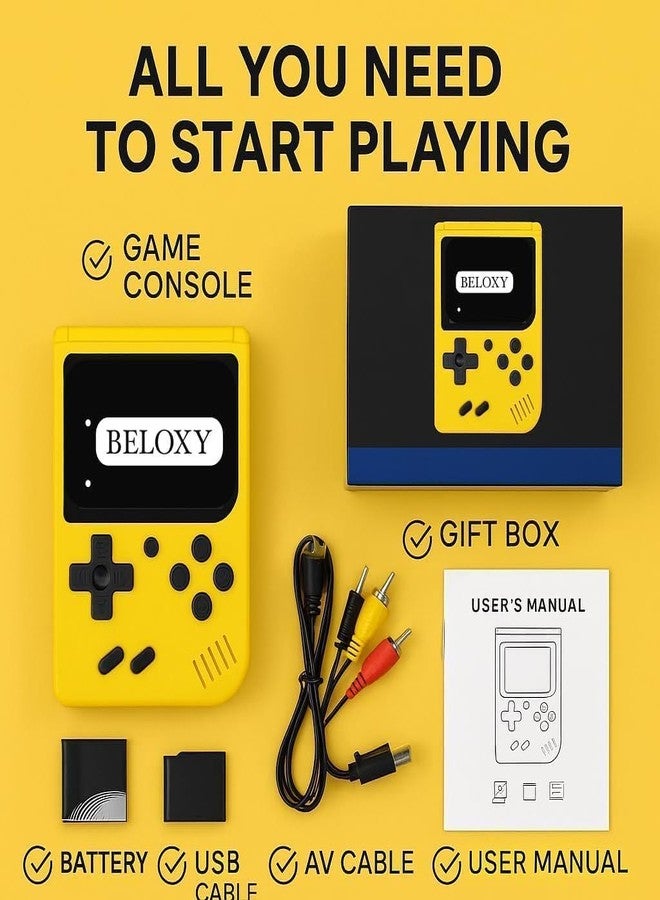 BELOXY Video Game for Kids , Handheld 400 in 1 Games for Kids - Game Box with TV Output & with Gaming Console - Rechargeable Video Game for Kids (400 in 1) - Image 4