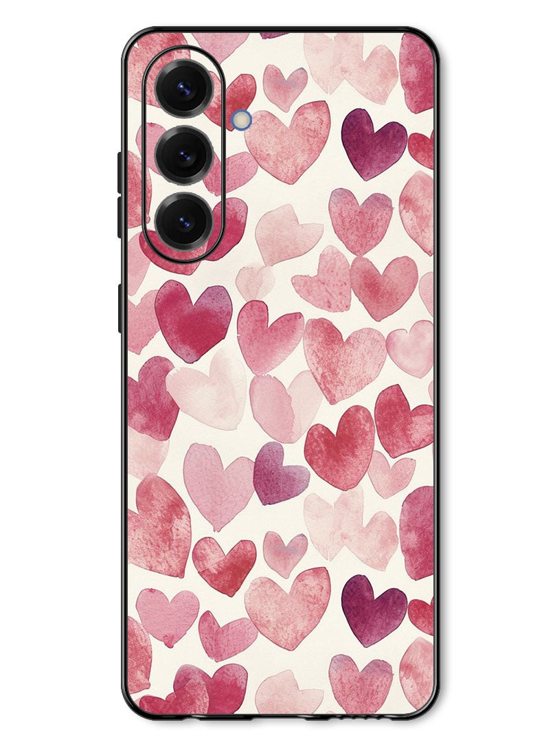Theodor Case Compatible with Samsung Galaxy A57 Protection Shockproof Bumper Cover Heart Painitng - Image 1