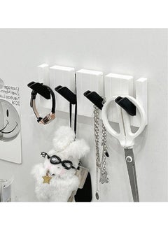 FLYROAD Wall-Wounted Hook, Creative Piano-Style Design, No Need to Punch Holes, Hang Coat and Key Hooks behind the Door, Can Be Used to Place Hats and Bags in the Entrance  - Image 1