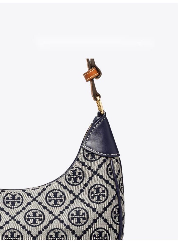 توري بورش الرمز البريدي السحابي ، طباعة العلامة التجارية الكلاسيكية ، نمط ، حقيبة الإبط ، حقيبة حمل ، حقيبة كتف - Image 4