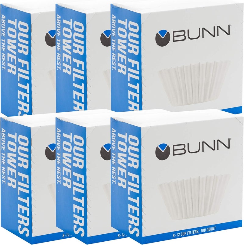 Bunn 8-12 Cup Coffee Filters, 6 each, 100ct - Image 1