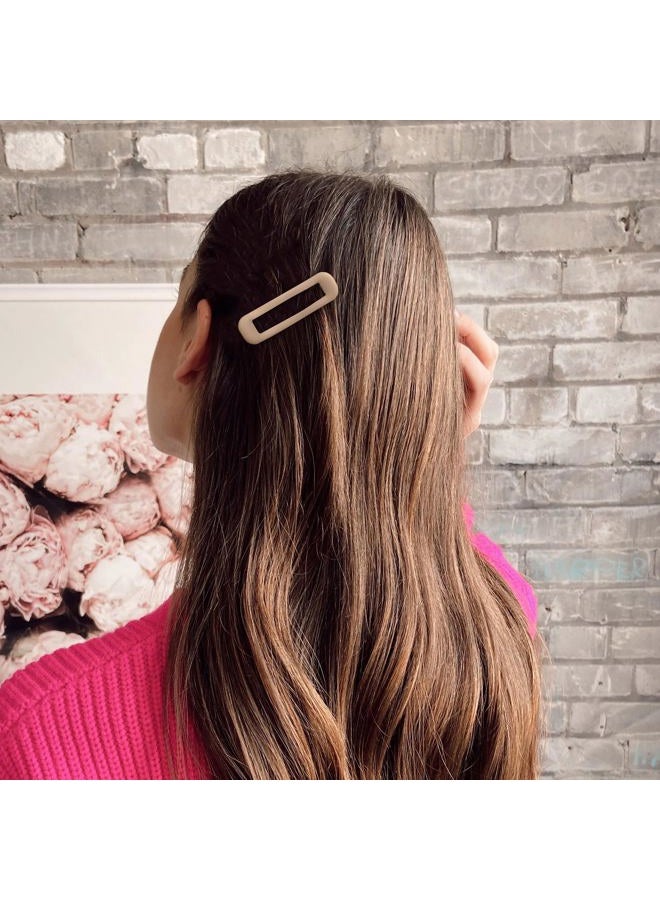 Cptots 20 PCS Rectangle Small Hair Barrettes For Women Non Slips Snap Clips For Thin Fine Hair,Matte Black Brown Beige,1.97 x 0.55Inch - Image 5