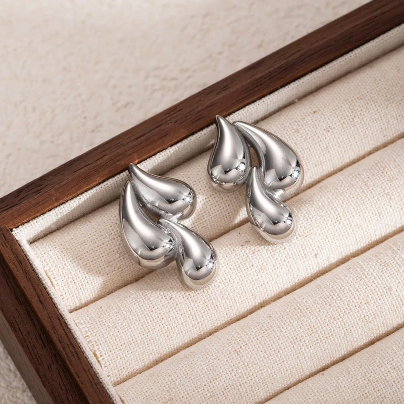 حلق أستانليس ستيل فضي - Image 4