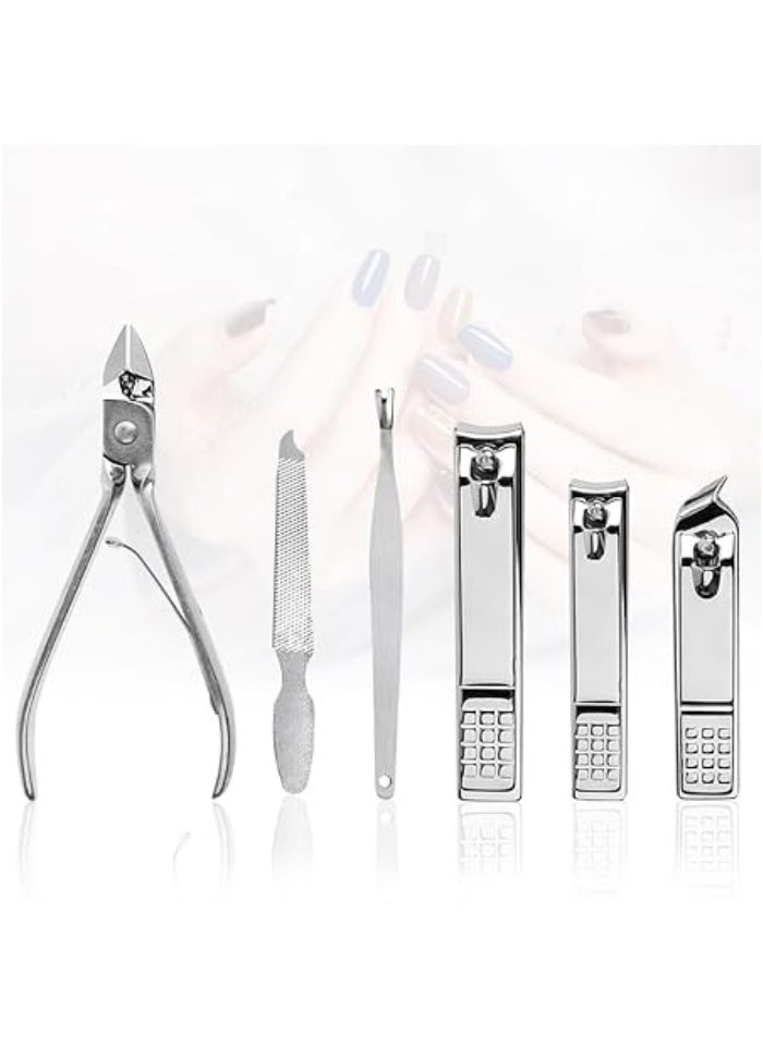 Generic Nail Clippers set for Men and Womens Gift Manicure Set 19 Pieces Stainless Steel Manicure Kit,Nail Care Tools with Luxurious Travel Case  - Image 3