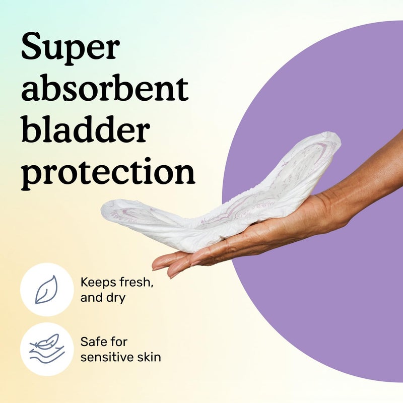 Because Incontinence Pads for Women - Extra Heavy Absorbency, Overnight Postpartum Incontinence Liners, 12hr Nighttime Leak-Free Protection, 20 Count - Image 2