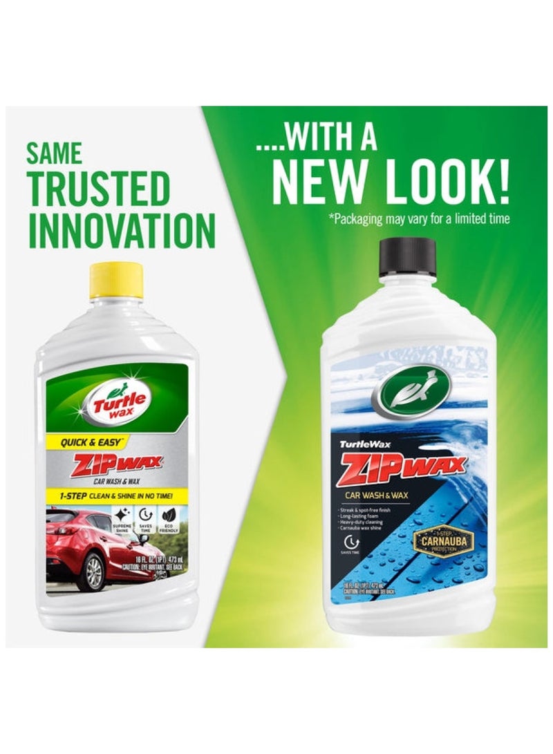 Turtle wax Zip Wax Car Wash & Wax 473 ML - Image 2