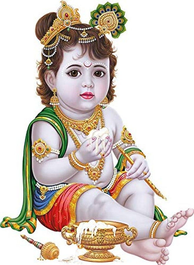 Rangoli ملصق حائط ديني من الفينيل بتصميم رانجولي (متعدد الألوان، كبير، 50 أو 70 سم) - Image 1