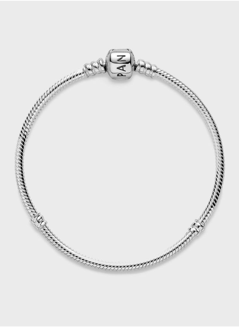 PANDORA Pandora Moments Barrel Clasp Snake Chain Bracelet  - Image 2