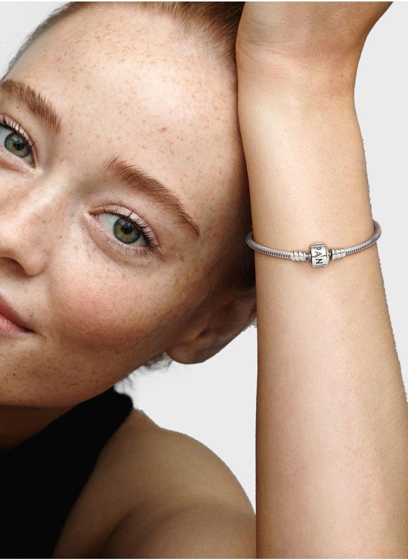PANDORA Pandora Moments Barrel Clasp Snake Chain Bracelet  - Image 4