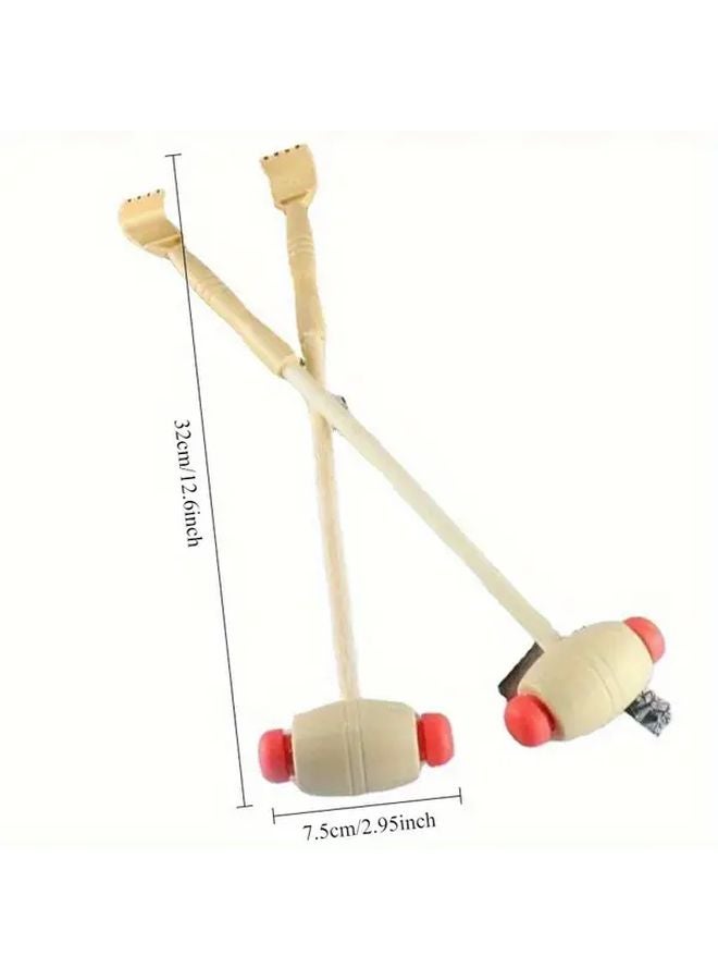 مكشطة خشبية للظهر مع مدلك مطرقي لتخفيف آلام العضلات للمسنين - Image 5