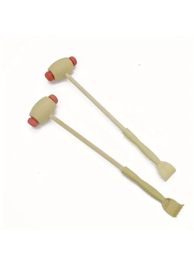 مكشطة خشبية للظهر مع مدلك مطرقي لتخفيف آلام العضلات للمسنين - Image 1