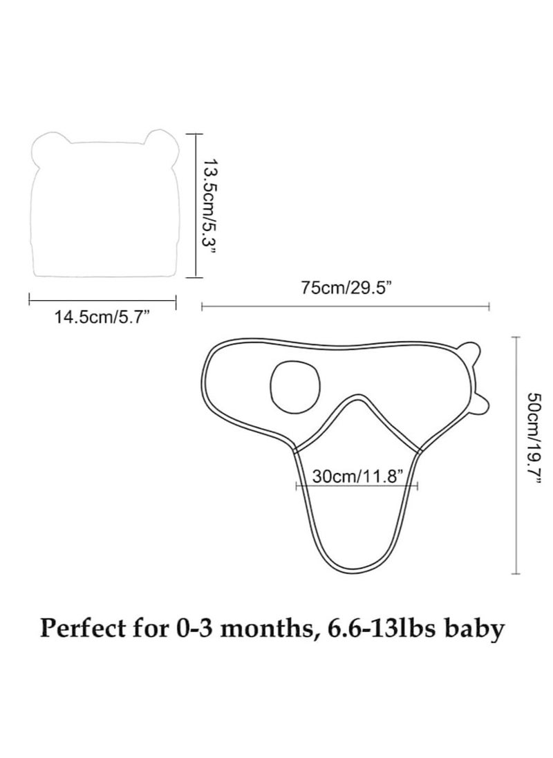 Baby Swaddling Blanket, Newborn Swaddling Blanket, 0-3 Months Old, Adjustable Swaddling Sleeping Bag