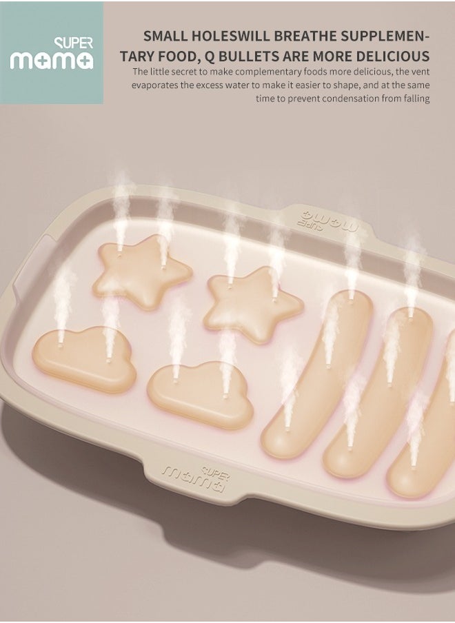 SUPERMAMA - Silicone Food Molds, Baby Food Freezer Molds  for Homemade Foods, Non-Stick Food Grade Silicone Molds for Chocolate, Candy, Jelly - Image 1