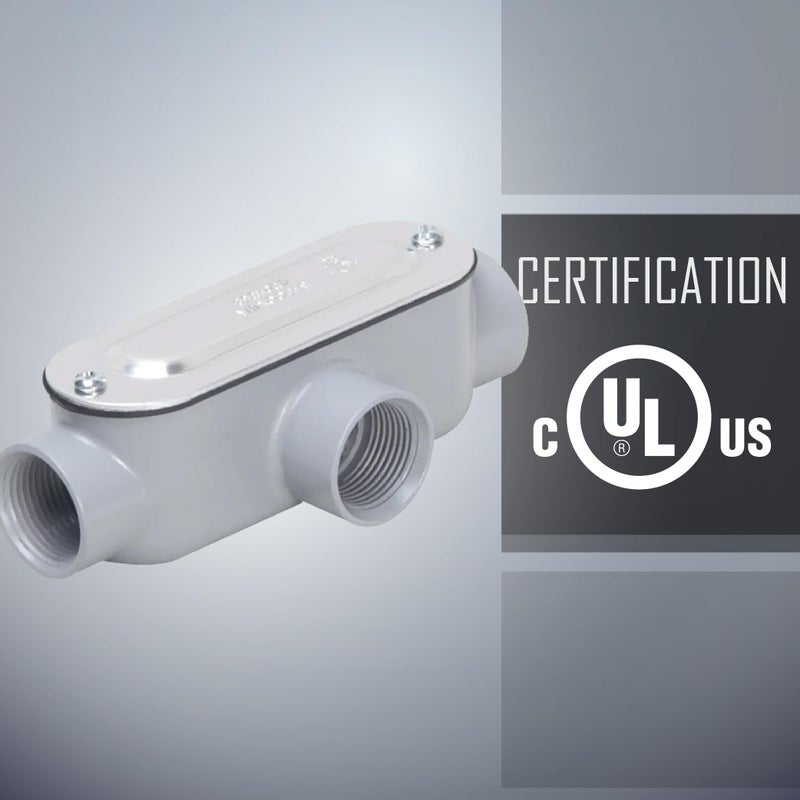 Taymac Rlt125 هيكل قناة من النوع T ملولب من الألومنيوم المصبوب غطاء فولاذي مختوم 1 4 بوصة رمادي - Image 3