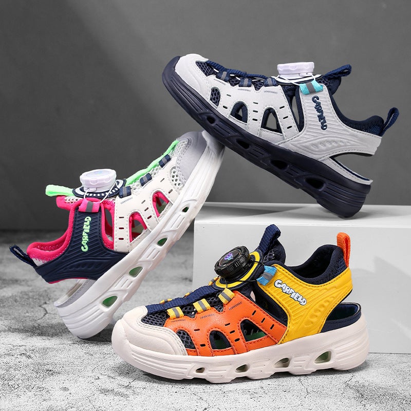 Factory Dropshipping Kidsren'S Beach Sports Sandals Outdoor Breathable Summer Cut Out Wading Shoes Kids Shoes - Image 5