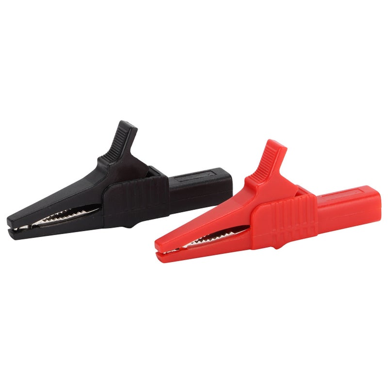 2PCS U08 4mm Brass Insulated Crocodilian Clip Electrical Test Clamp 32A/1000V Test Equipment Parts - Image 2