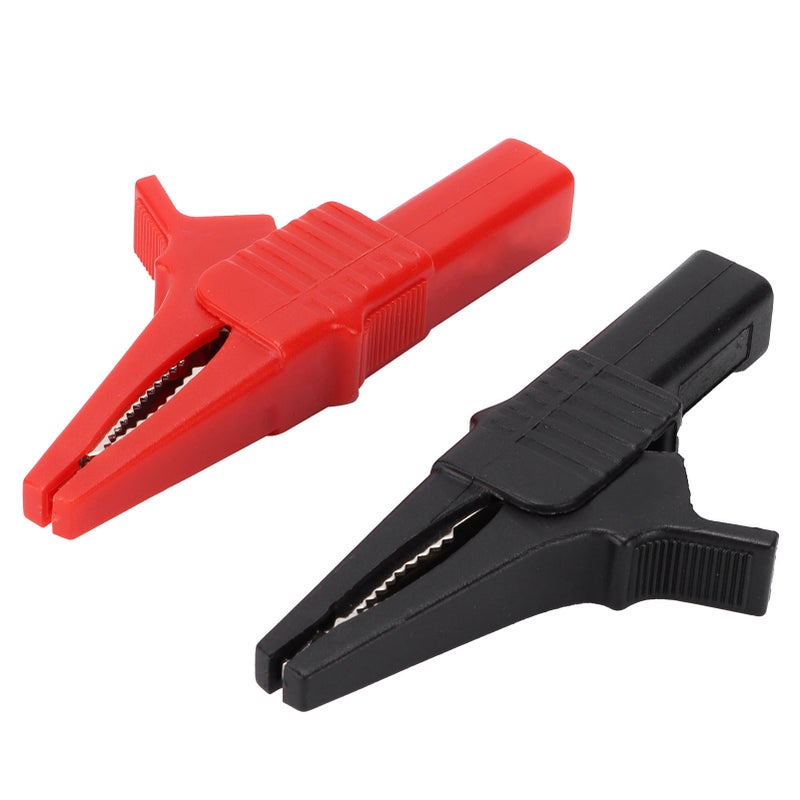 2PCS U08 4mm Brass Insulated Crocodilian Clip Electrical Test Clamp 32A/1000V Test Equipment Parts - Image 1