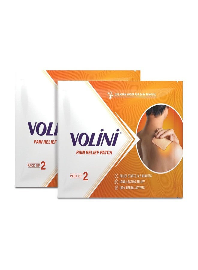 Volini Pain Relief Patch for Body Ache | Relief Starts in 2 Minutes | Pack of 2 x 2 - Image 1