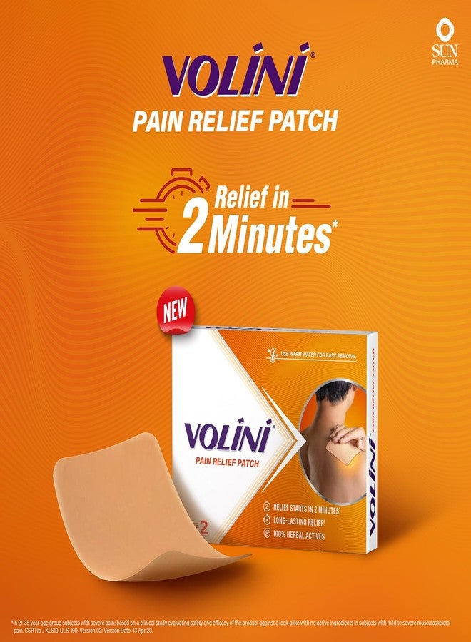 Volini Pain Relief Patch for Body Ache | Relief Starts in 2 Minutes | Pack of 2 x 2 - Image 3