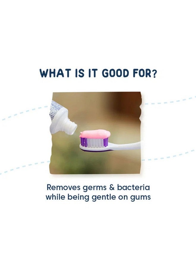 Little Joys Strawberry Flavour Toothpaste For Kids (2-5 Yrs) | Removes Germs & Bacteria | Strengthens Gums & Whitens Teeth | 60 Gm - Image 4