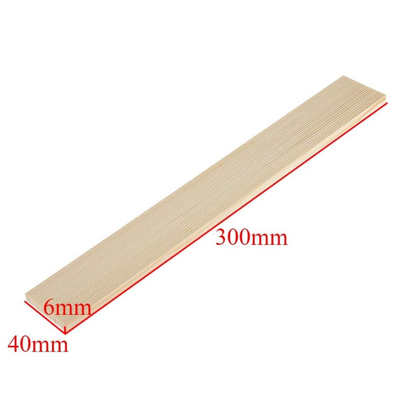 Pravi 10 Pieces Natural Pine Wood Rectangle Board Panel for Arts Craft 30cm Multi Color 10  - Image 3