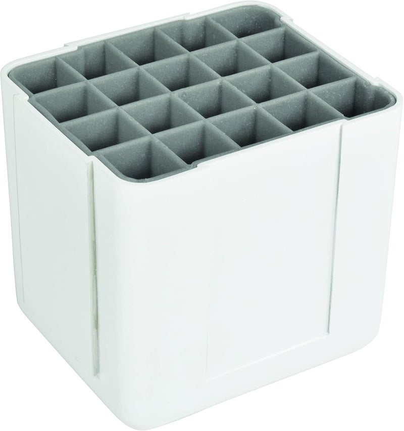 Deflecto Interlocking Marker Organizer Desk and Craft Organizer Stores up to 20 Markers White 4 14W x 4H x 4 38D 29123CR - Image 3