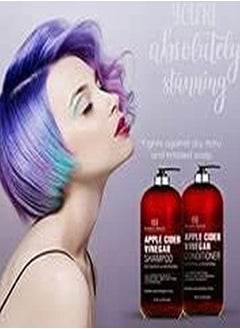 Botanic Hearth Apple Cider Vinegar Shampoo And Conditioner Set Helps Dry Itchy Scalp Dandruff Frizz And Hair Loss Color Safe Sulfate Free Shampoo All Hair Types Men And Women 16 Fl Oz Each  - Image 3