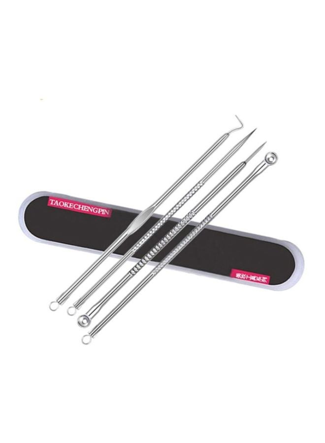 docooler 4-Piece Blackhead Remover Tool Set With Case Multi-Color - Image 1