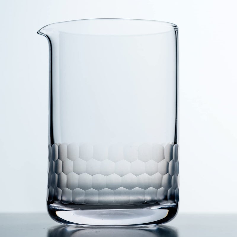 Cocktail Mixing Glass  Bar Mixer Pitcher for Stirred Drink  Seamless and Handcrafted of Crystal Glass 550ml  18ounce