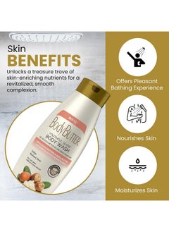 Biocare Youthful Glow Body Wash Infused With Cocoa & Shea Butter Intensive Moisture Nourished Soft Body Wash 16.5 Oz  - Image 2