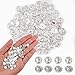 HOMICO 100 Pieces Miniature Coins for Crafts Dollhouse Tiny Fake Silver Coins for Dollhouse Fairy Garden Micro Landscaping - Image 2