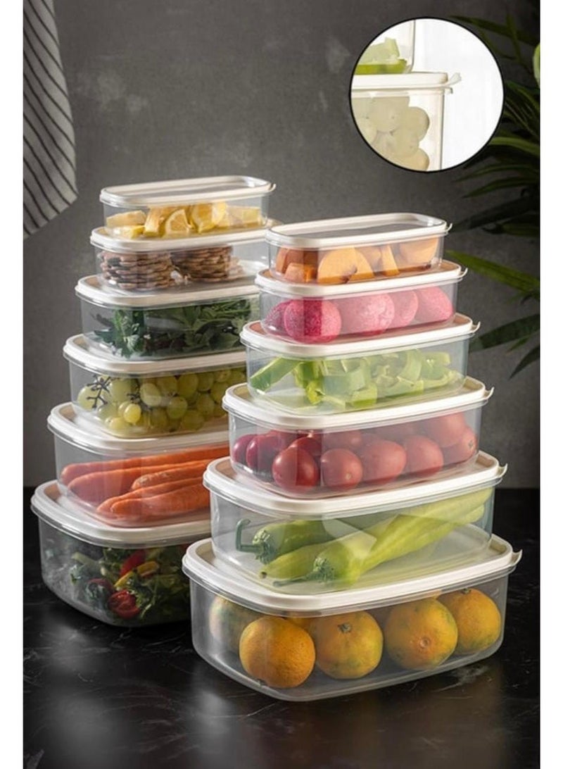 Bee home Rectangular Food Container Transparent Storage Container Set of 6-Piece -300, 500,800,1200,1900& 2900ml - Image 4