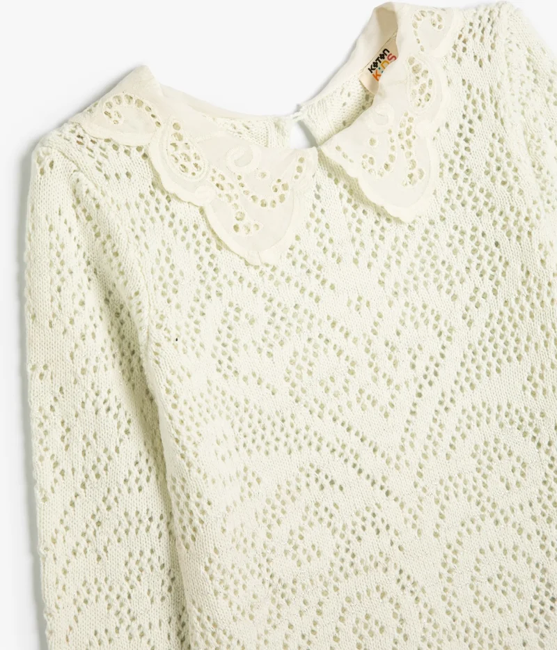كوتون Sweater Peter Pan Neck Long Sleeve