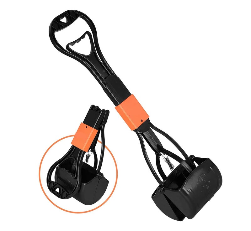 KittuPet Dog Potty Picker - Folding Jaw Clamp Poop Scooper | Pet Waste Picker | Large - Image 1
