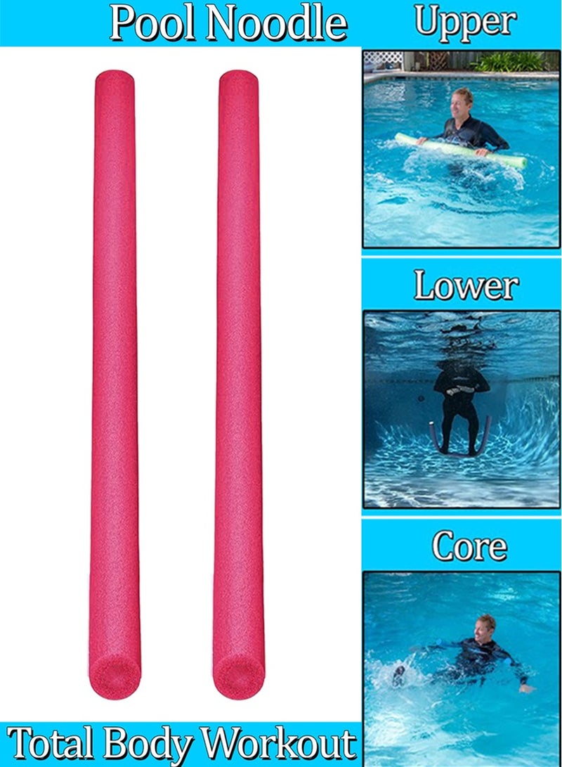 SPORT Pool Noodles For Total Body Workout, Cardio, Strength Training and Water Aerobics - Aqua Exercise Equipment Fun and Effective Workout for Everyone, 2-Piece Set of Floating Noodles - Image 1