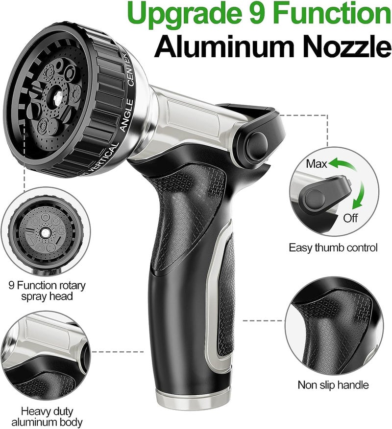 SPECILITE 175ft 304 Stainless Steel Garden Hose Metal, Heavy Duty Water Pipe with Nozzles for Yard, Outdoor - Flexible, Never Kink & Tangle, Puncture Resistant (Sliver) - Image 5