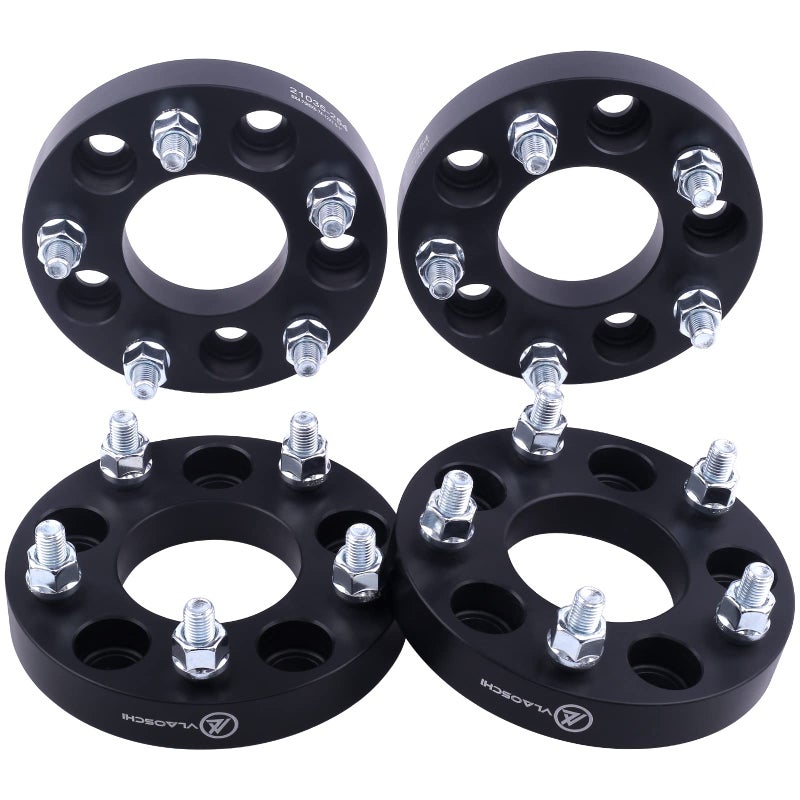 VLAOSCHI Black Forged 5x110 to 5x127 Wheel Adapters 1 Inch with 12x15 Studs Compatible with JeepChevy 5 Lug for 20142019 Renegade Cherokee KL 20182019 Compass MP Dart Malibu HHR Pack of 4