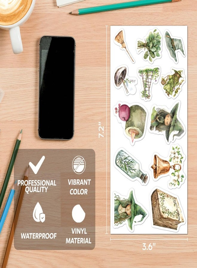 RABOWA 108Pcs Witchcore Aesthetic Stickers Pack for Teens and Fantasy Lovers Cottagecore Vinyl Scrapbook Journal Laptop Water Bottle Phone DIY Crafts Decorations Bottles Car Bike - Image 3