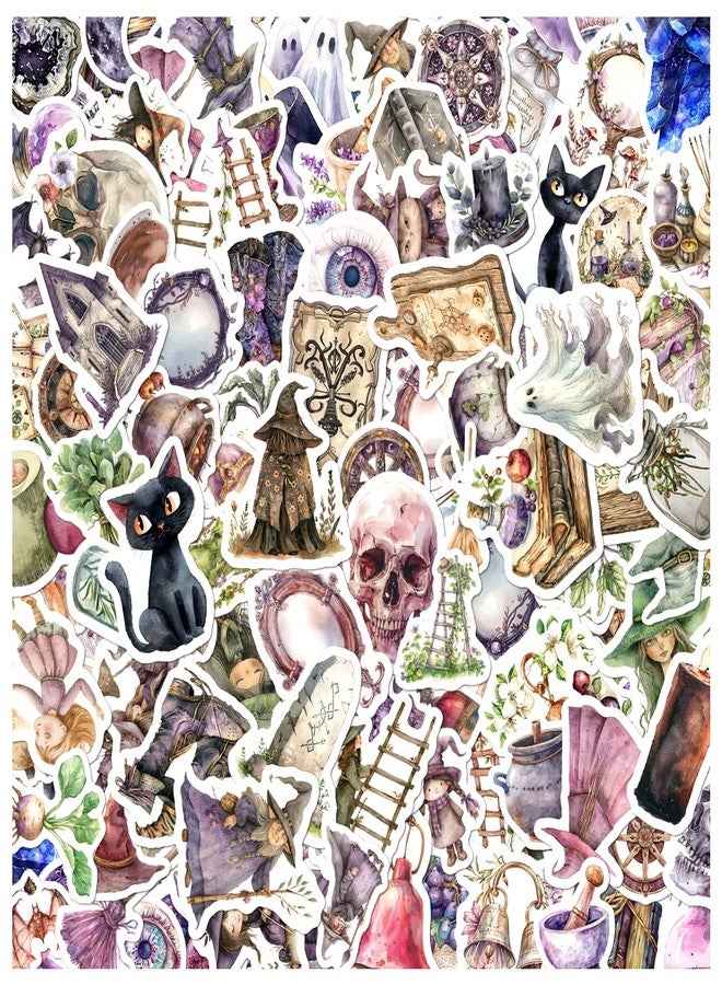RABOWA 108Pcs Witchcore Aesthetic Stickers Pack for Teens and Fantasy Lovers Cottagecore Vinyl Scrapbook Journal Laptop Water Bottle Phone DIY Crafts Decorations Bottles Car Bike - Image 1