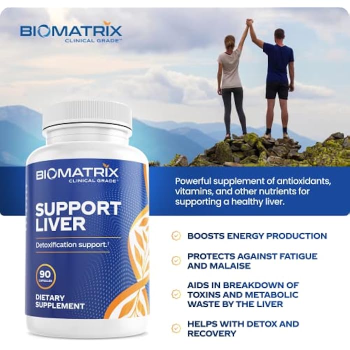BioMatrix Liver Cleanse Detox & Repair, Artichoke Extract Liver Health Formula, Liver Supplement with Milk Thistle, Taurine, Methionine | 1+ Month Supply for Men and Women - Image 5