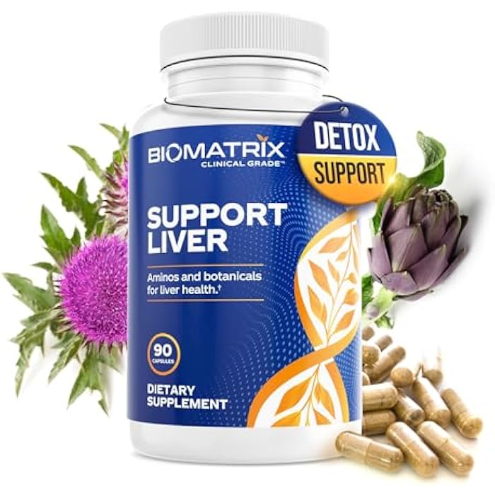 BioMatrix Liver Cleanse Detox & Repair, Artichoke Extract Liver Health Formula, Liver Supplement with Milk Thistle, Taurine, Methionine | 1+ Month Supply for Men and Women - Image 1