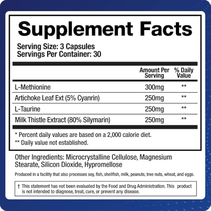 BioMatrix Liver Cleanse Detox & Repair, Artichoke Extract Liver Health Formula, Liver Supplement with Milk Thistle, Taurine, Methionine | 1+ Month Supply for Men and Women - Image 2