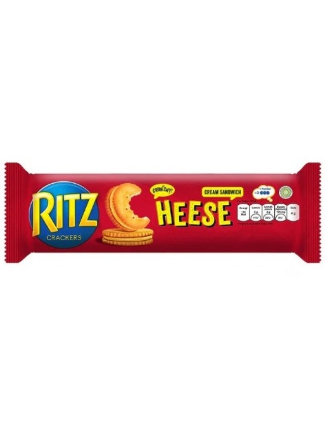 Ritz Cheese Cream Sandwich Cracker Biscuits, 91g, Red - Image 1