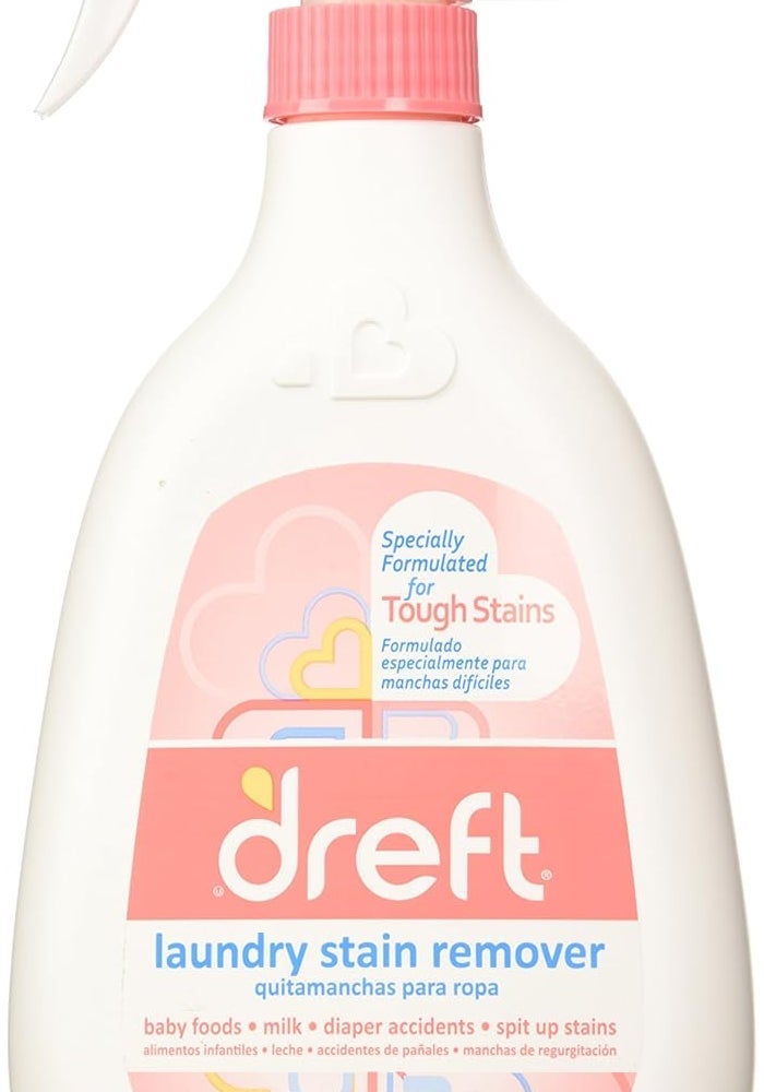 Dreft Laundry Stain Remover Spray, 22 Fl. Oz - Tough Stain Solution for Baby Clothes - Image 1