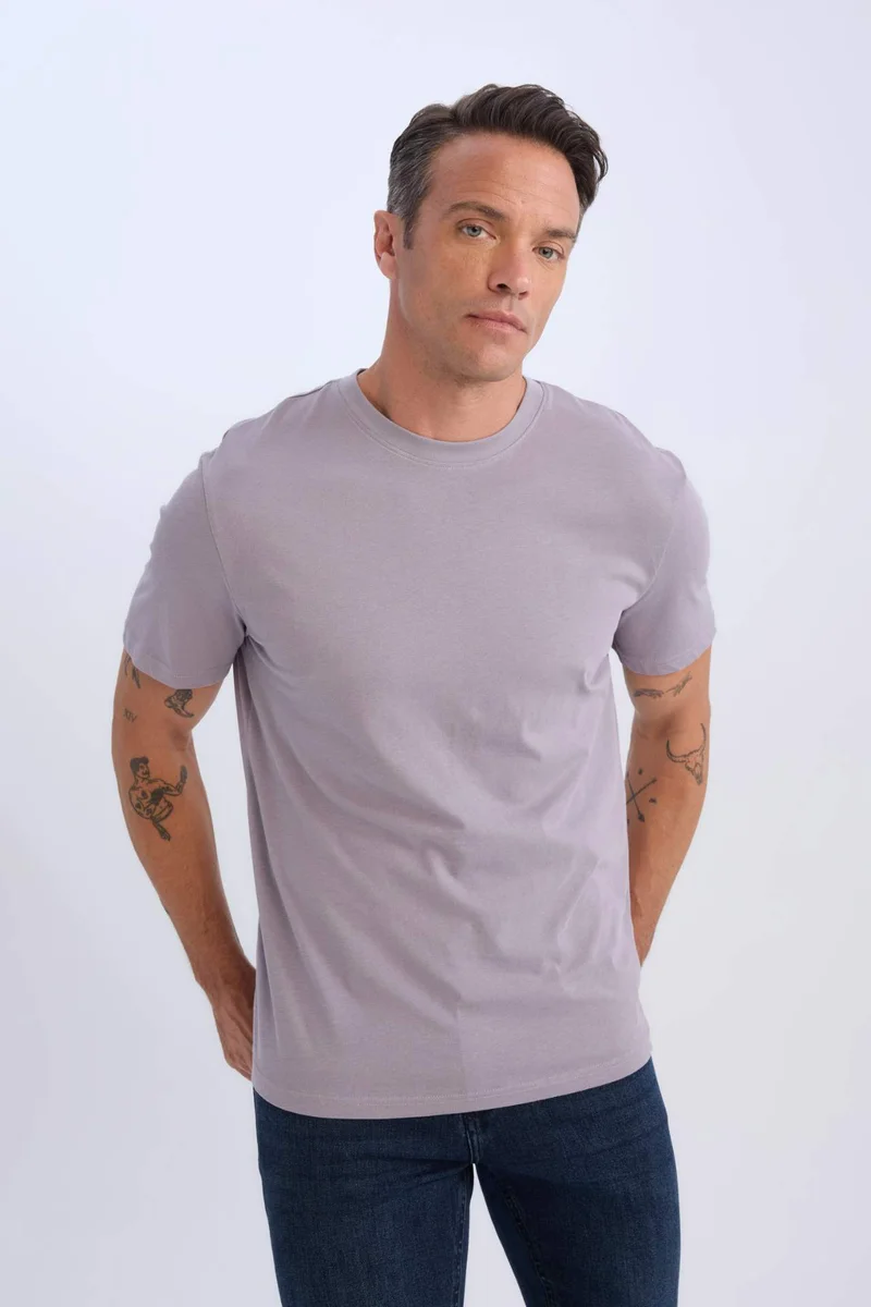DeFacto New Regular Fit Crew Neck Basic T-Shirt