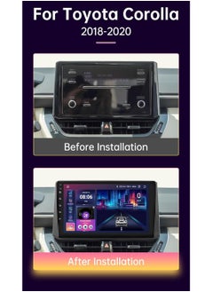 فيريكس شاشة ستيريو سيارة تعمل بنظام أندرويد لتويوتا كورولا 2019-2023 مع Apple Carplay Android Auto شاشة تعمل باللمس لاسلكية مقاس 10 بوصات مع راديو DSP واي فاي وبلوتوث وكاميرا عالية الدقة وواجهة سريعة  - Image 2