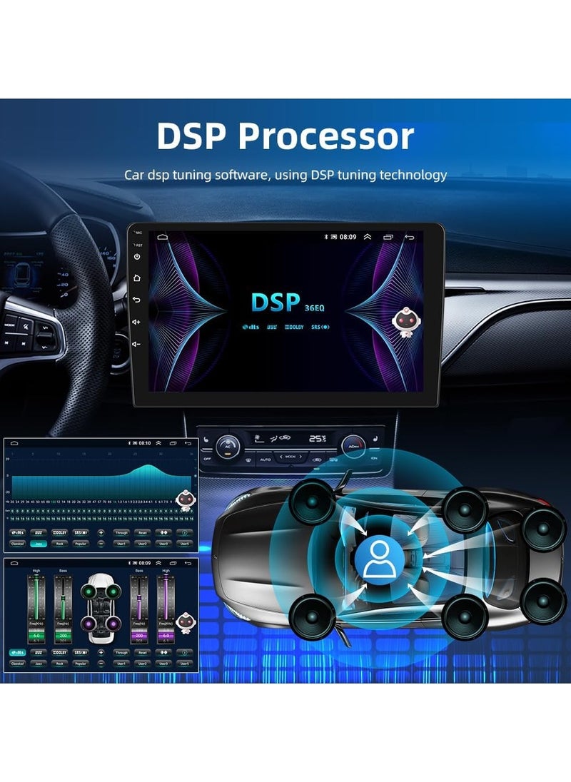 فيريكس - شاشة ستيريو سيارة تعمل بنظام أندرويد لتويوتا كورولا 2019-2023 مع Apple Carplay Android Auto شاشة تعمل باللمس لاسلكية مقاس 10 بوصات مع راديو DSP واي فاي وبلوتوث وكاميرا عالية الدقة وواجهة سريعة - Image 1