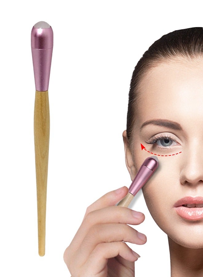 Eye Roller 2-in-1 Design Eye Cream Applicator and Natural Jade Roller, Eye Cream Massage Sticks, Face Massager Tool for Puffiness, Eye Bags, Eye Muscle Ache, 16cm (L) - Image 1